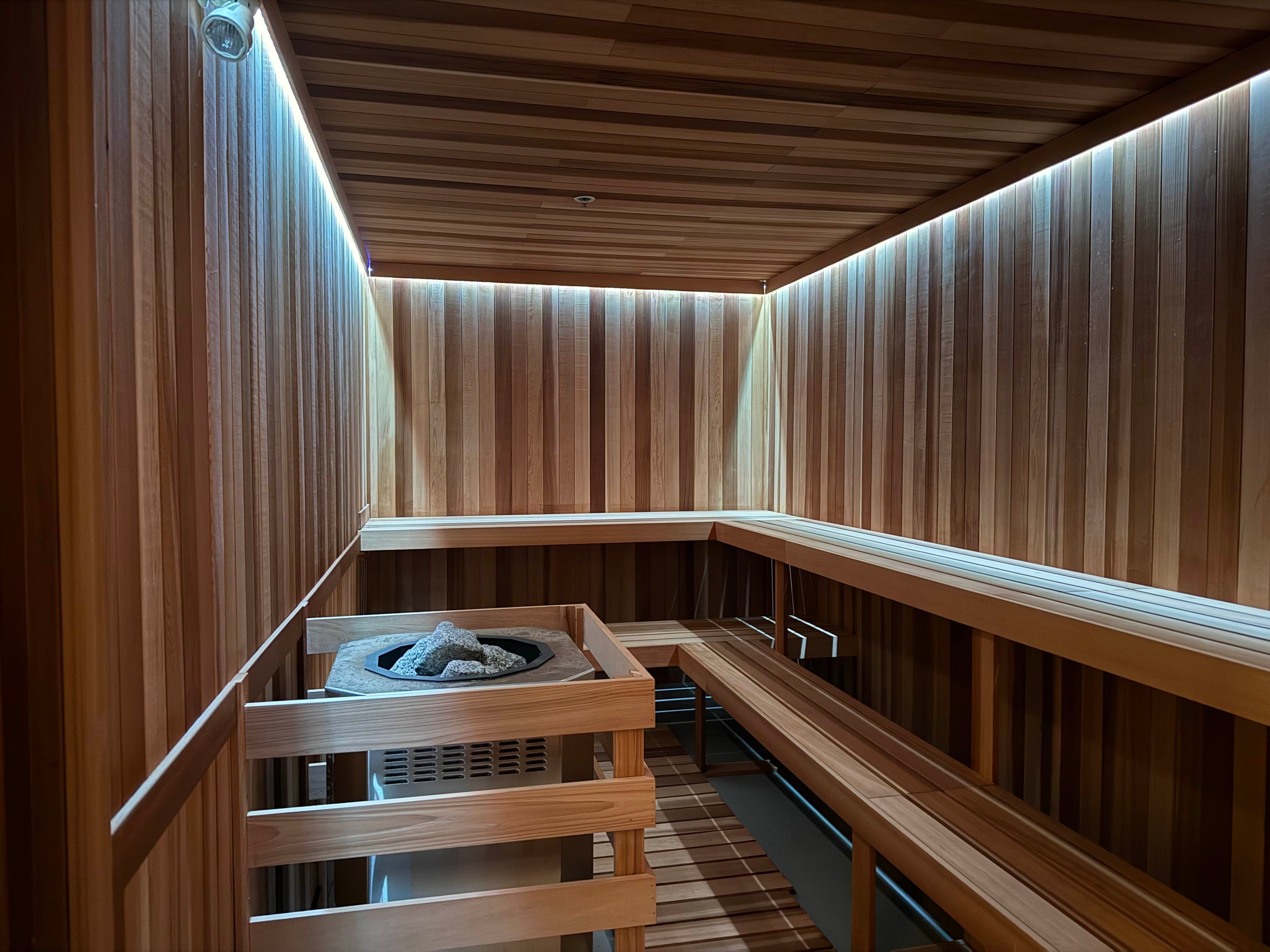 Reviva Lounge Richmond cedar sauna